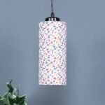 Multicolor Cotton Cylindrical Hanging Lamp (SH15)