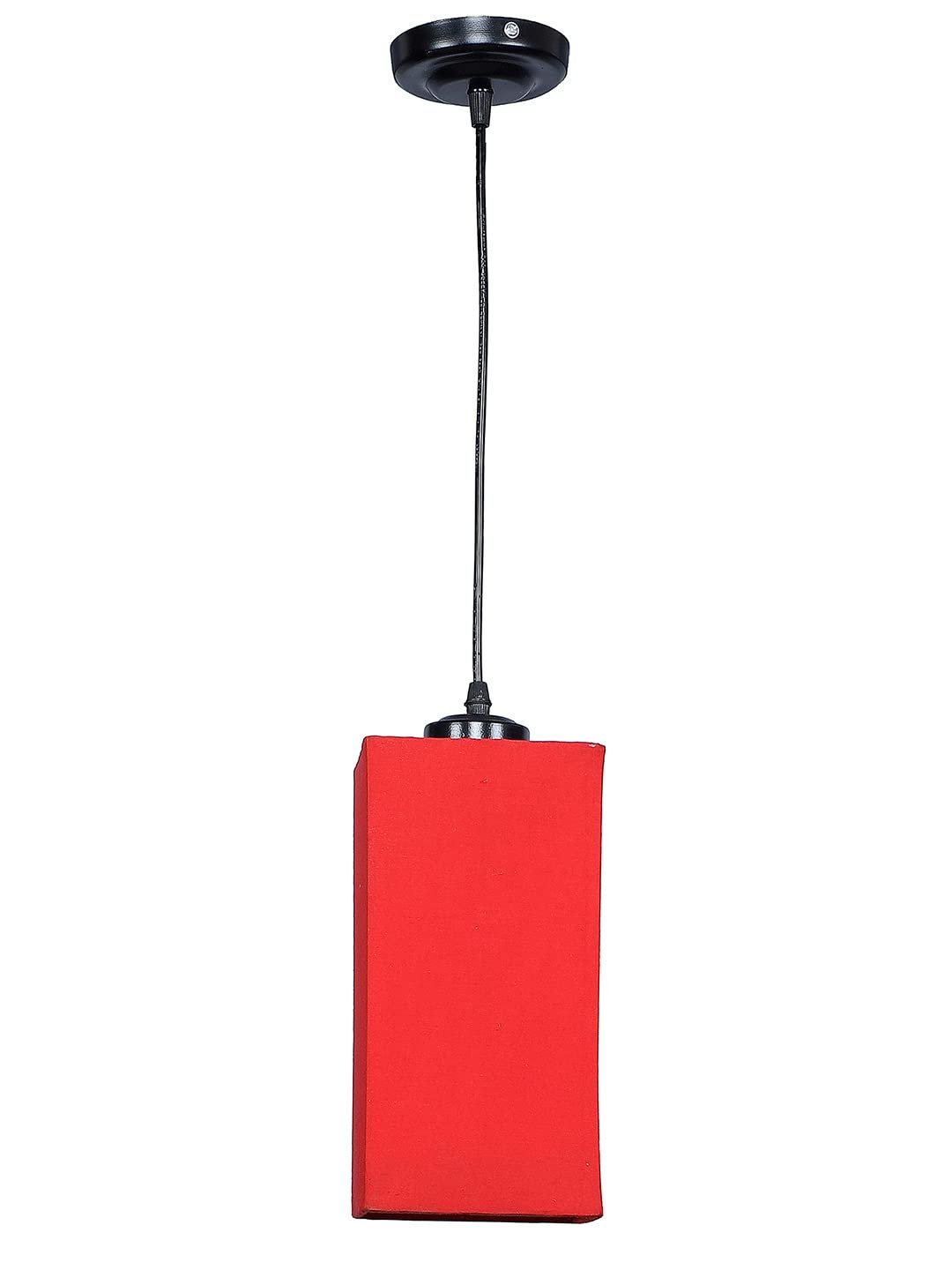 Red Cotton Square Hanging Lamp (SH18)