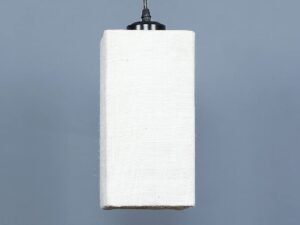 White Jute Square Hanging Lamp (SH24)