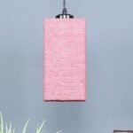 Pink Jute Square Hanging Lamp (SH25)