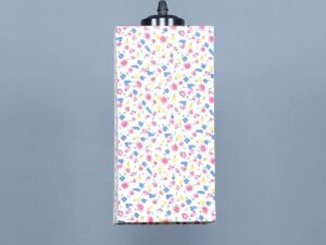 Multicolor Cotton Square Hanging Lamp (SH30)