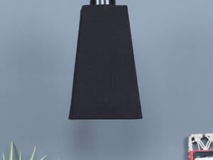 Black Cotton Pyramid Hanging Lamp (SH32)