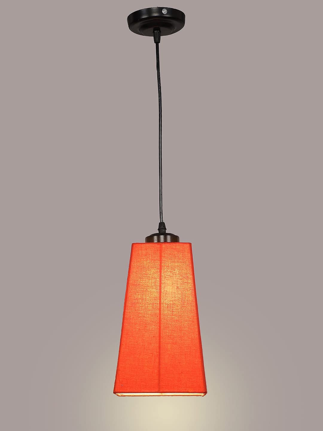 Orange Cotton Pyramid Hanging Lamp (SH34)