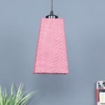 Pink Jute Pyramid Hanging Lamp (SH40)