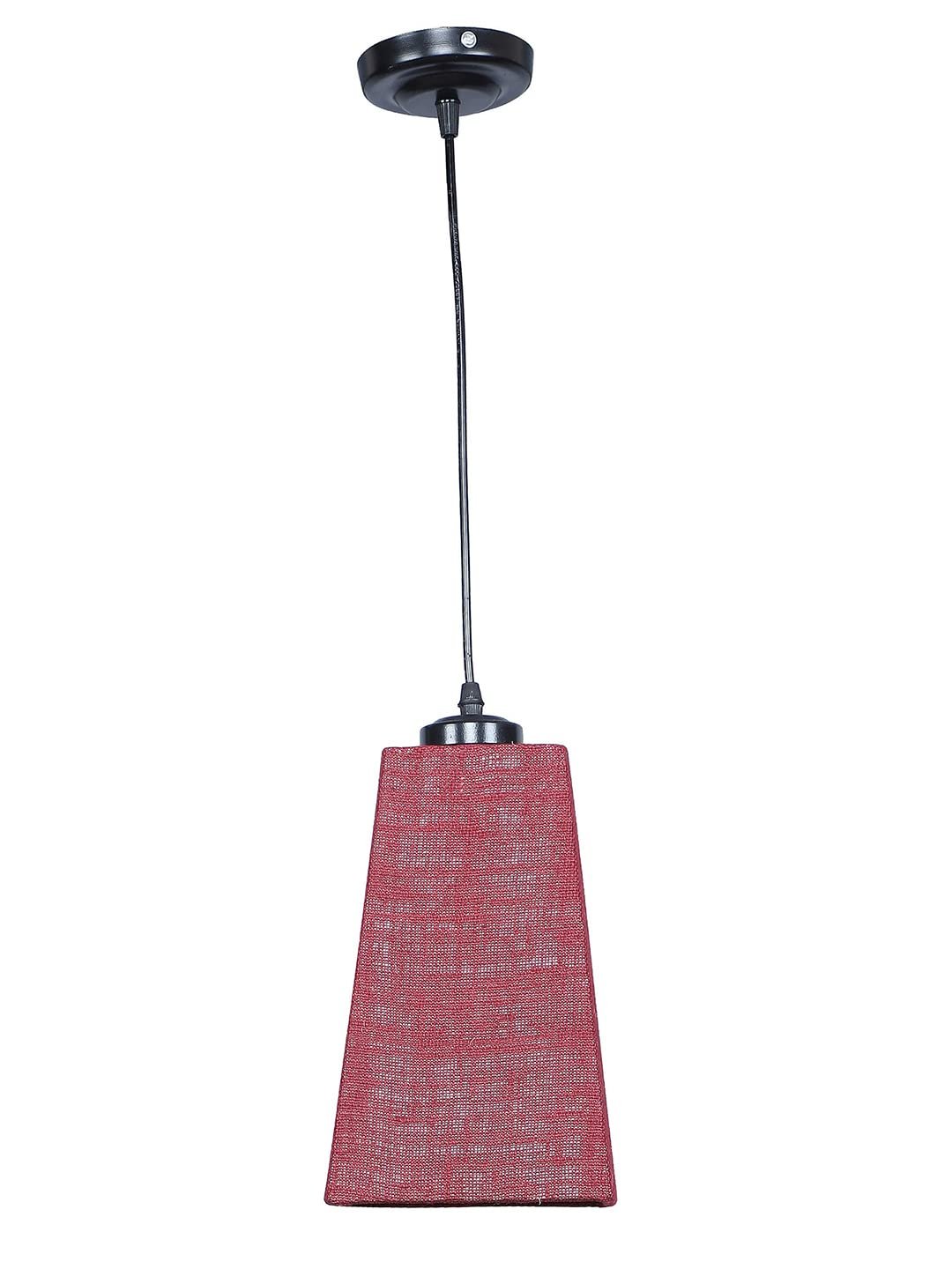 Maroon Jute Pyramid Hanging Lamp (SH41)