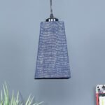 Blue Jute PyramidHanging Lamp (SH42)