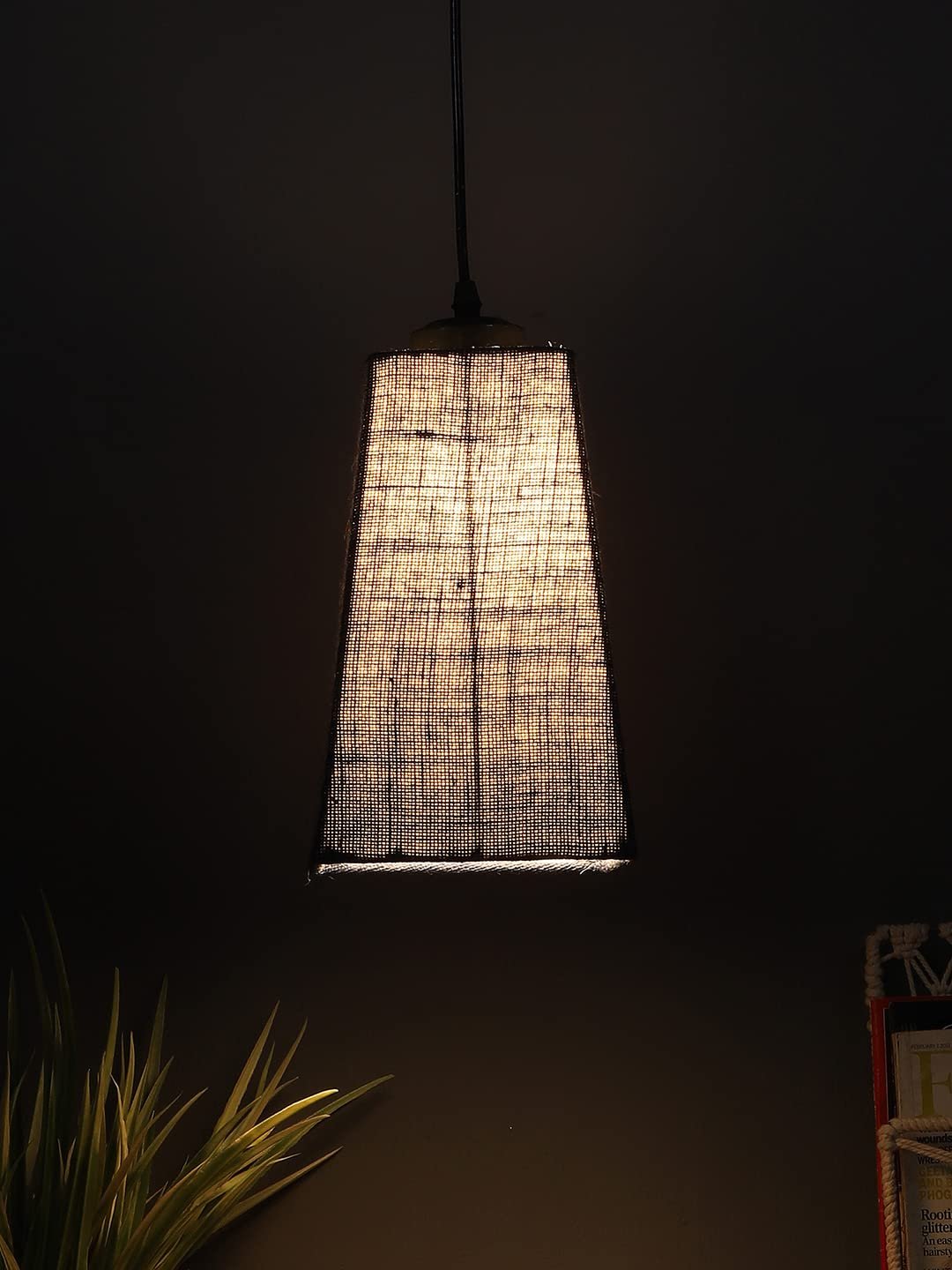 Blue Jute PyramidHanging Lamp (SH42)