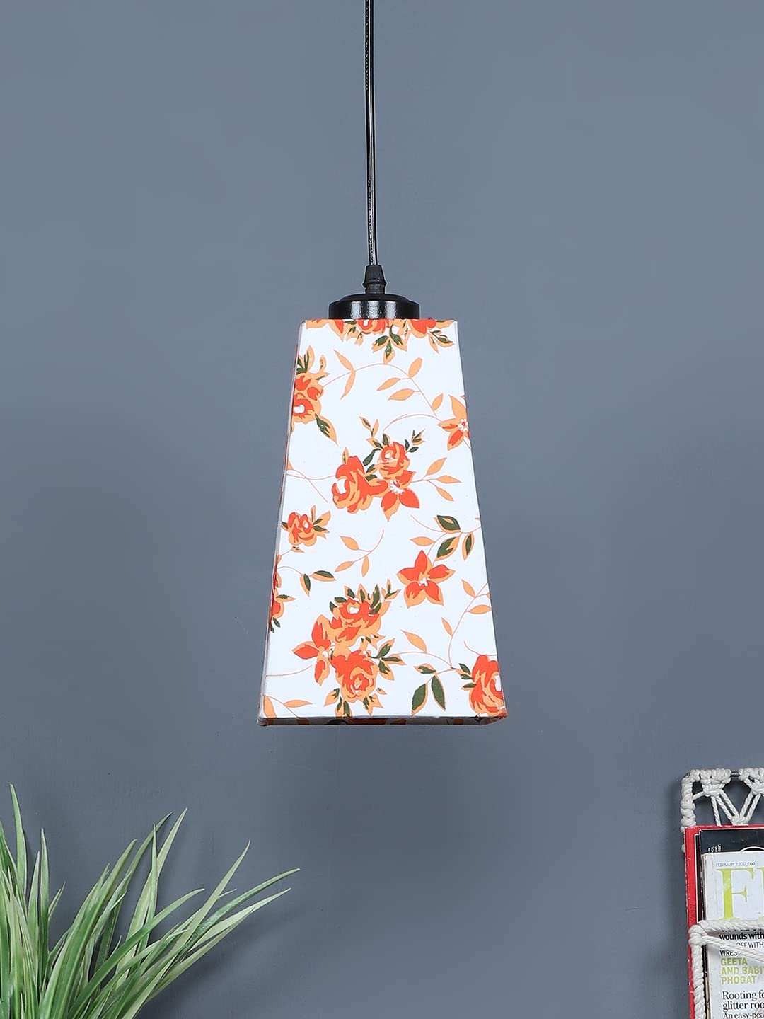 Multicolor Cotton Pyramid Hanging Lamp (SH44)