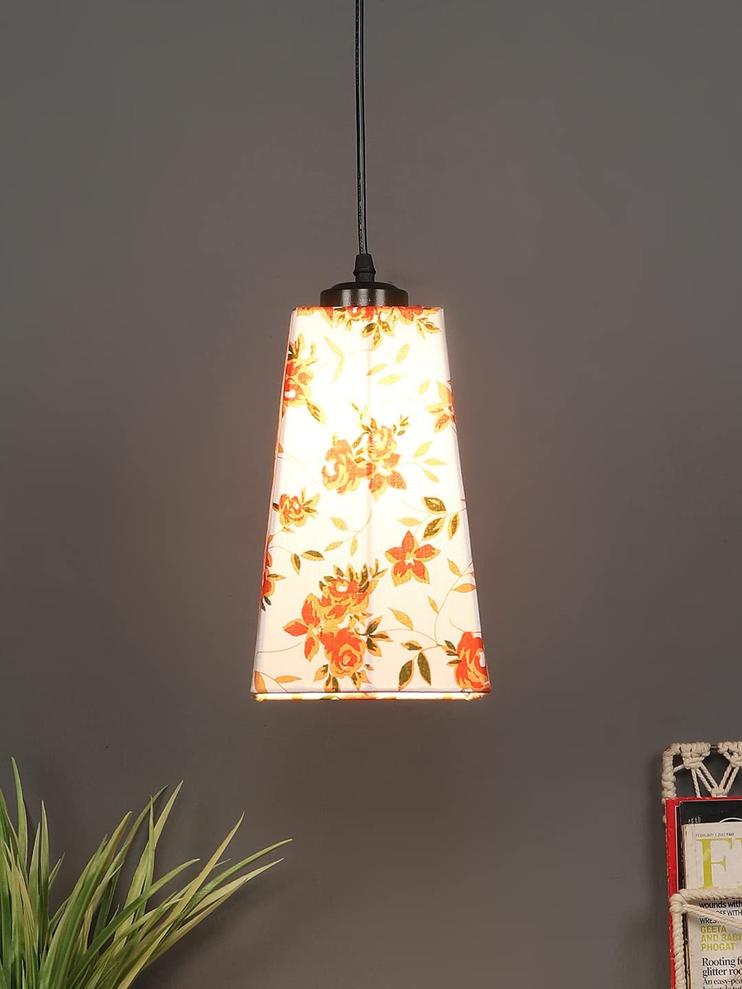 Multicolor Cotton Pyramid Hanging Lamp (SH44)