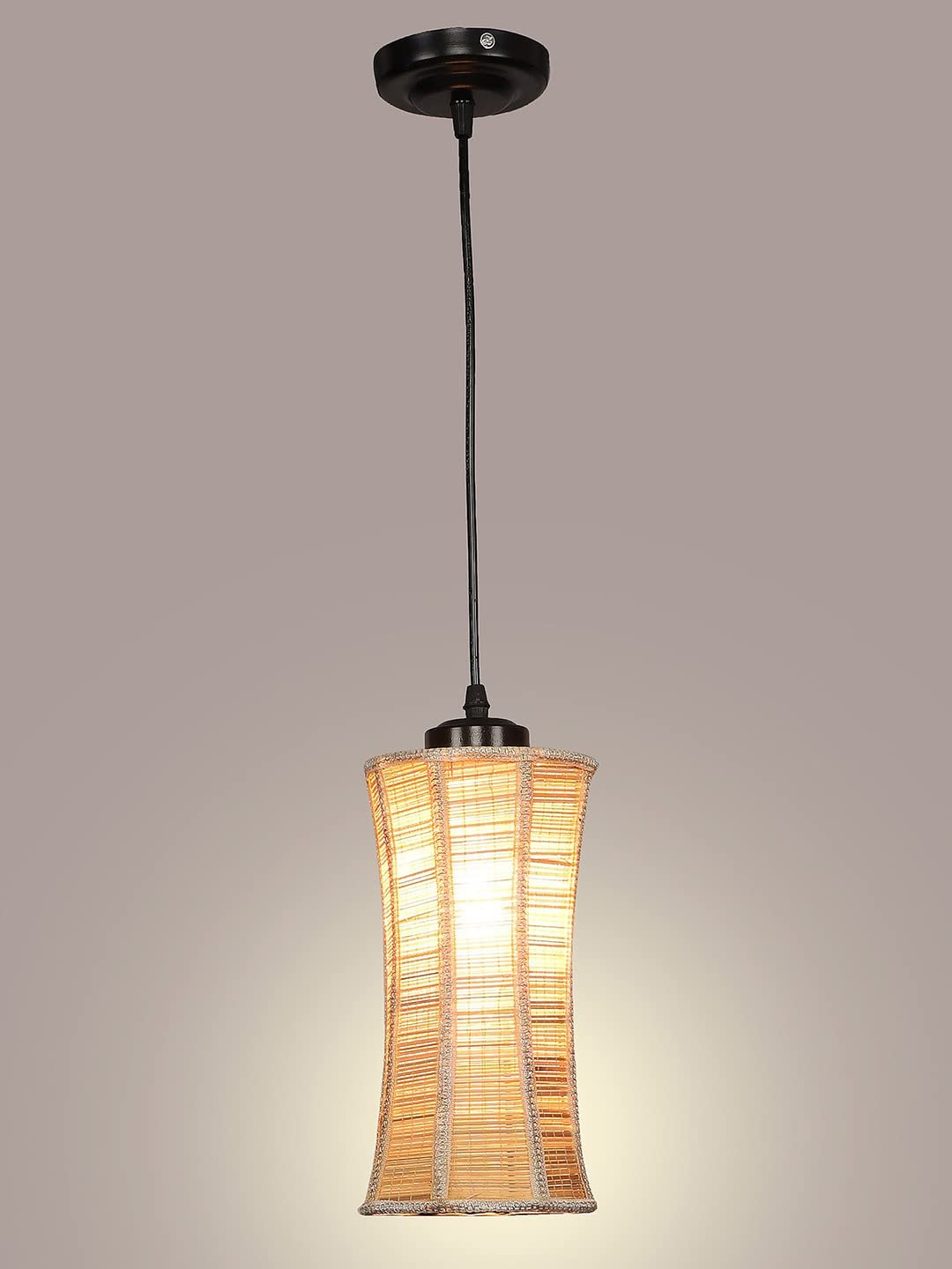 Natural Bamboo Damru Hanging Lamp(SH47)