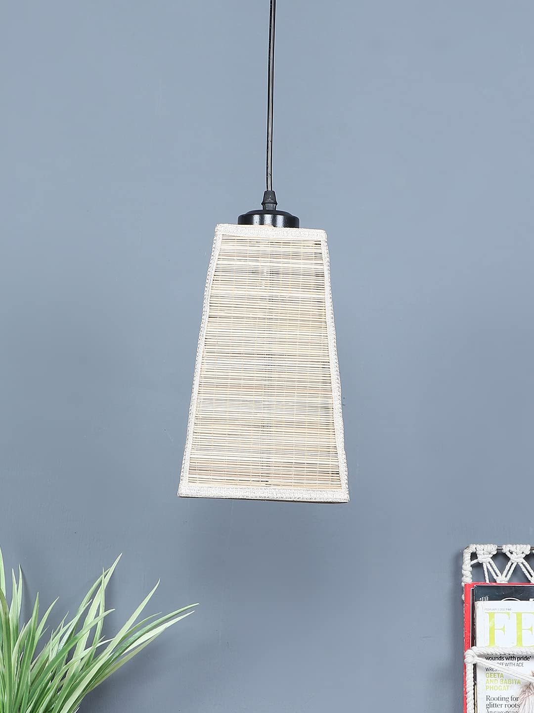 Natural Pyramid Bamboo Hanging Lamp (SH50)