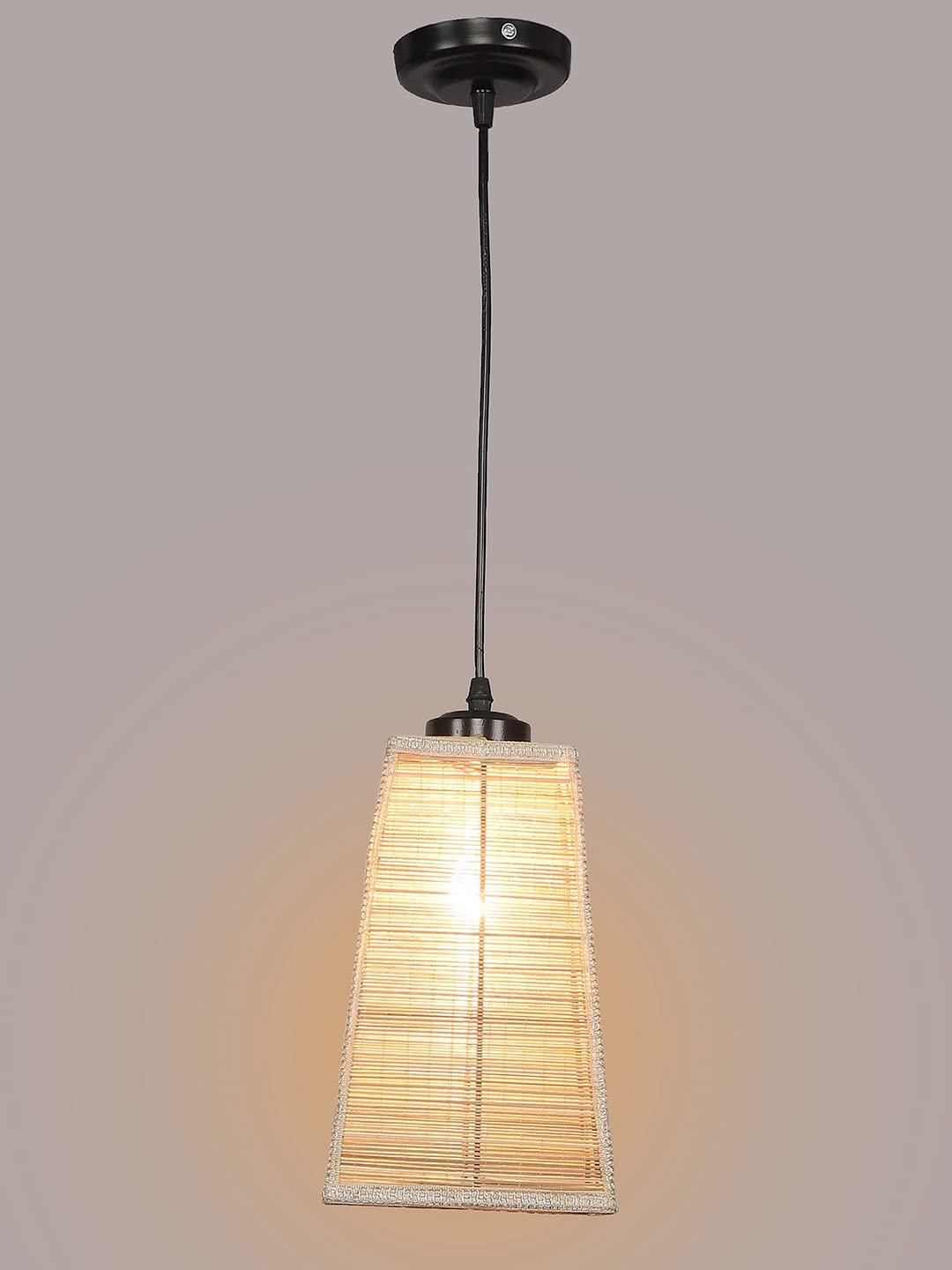 Natural Pyramid Bamboo Hanging Lamp (SH50)