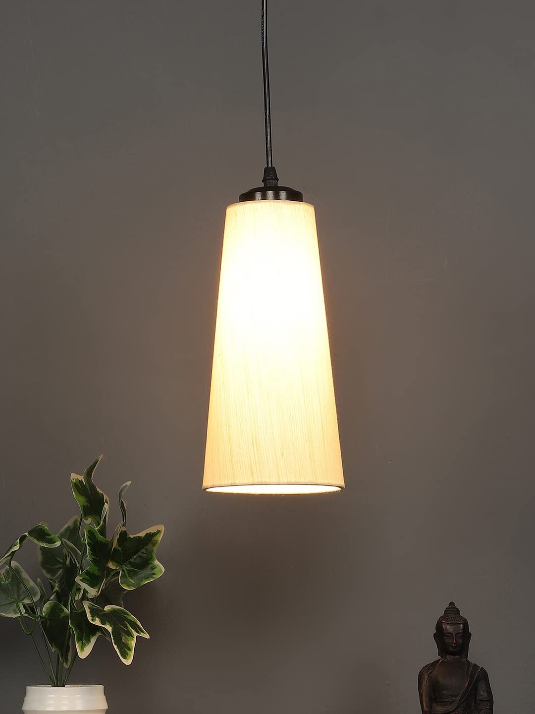 Off-White conical Cotton Hanging lamp
