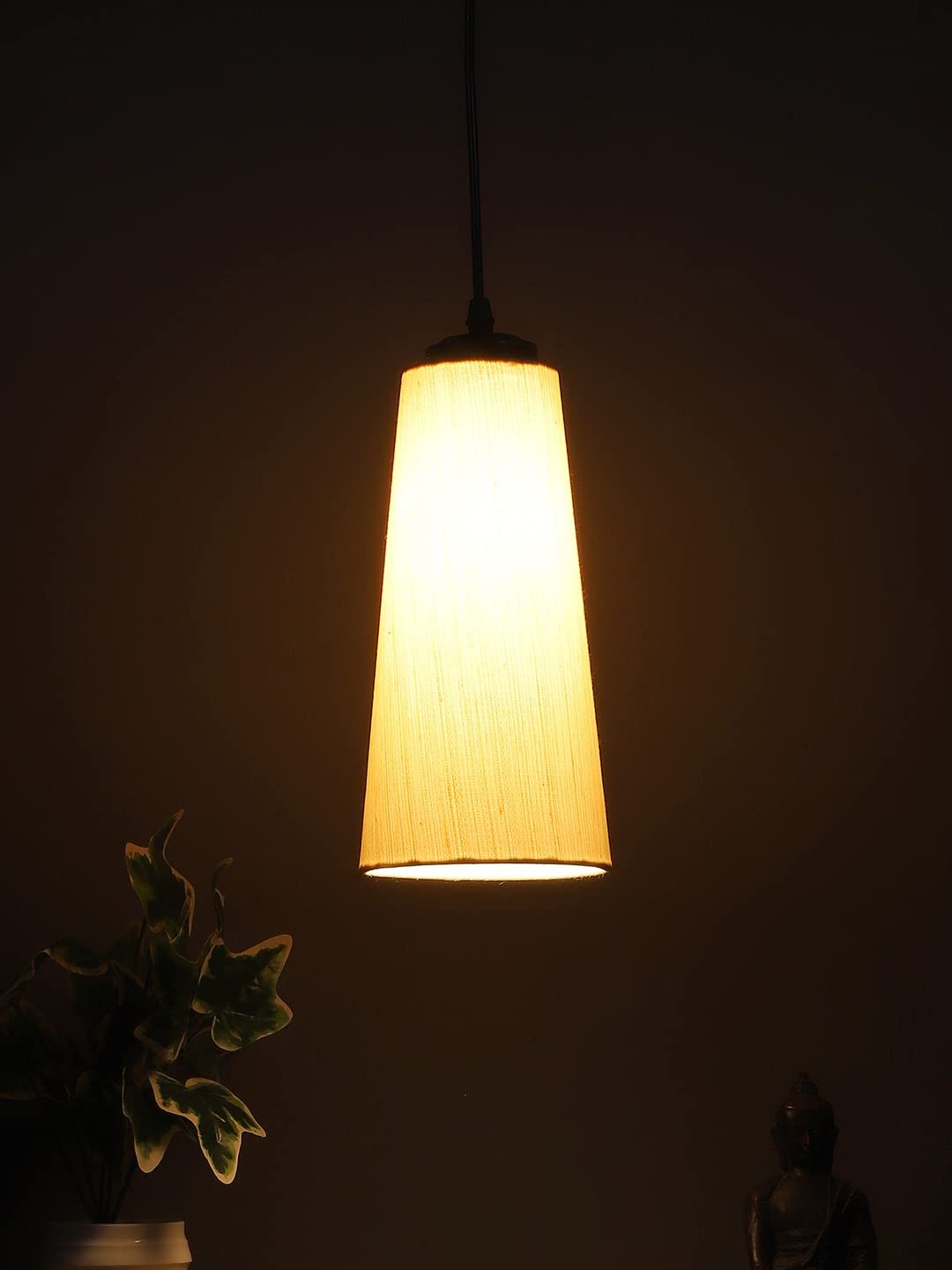 Off-White conical Cotton Hanging lamp