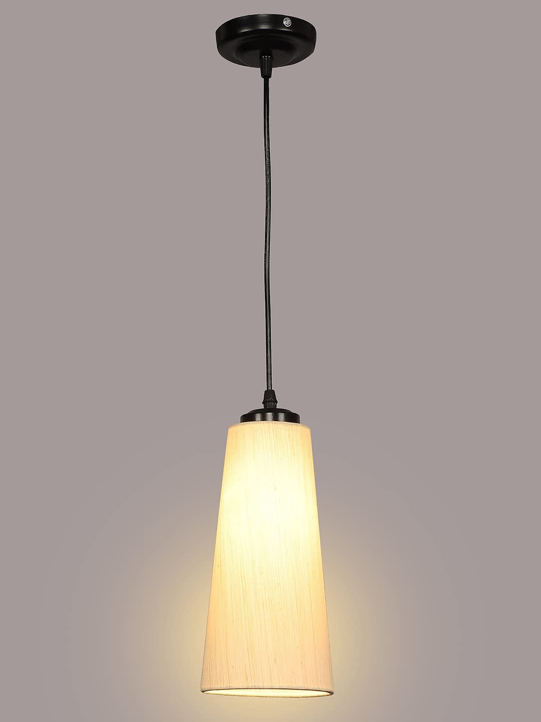 Off-White conical Cotton Hanging lamp