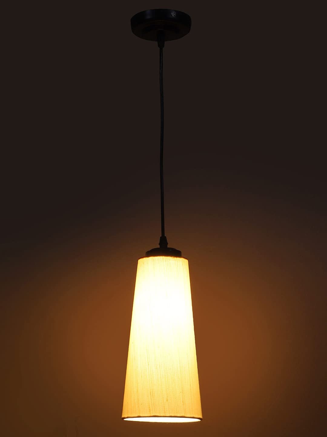 Off-White conical Cotton Hanging lamp