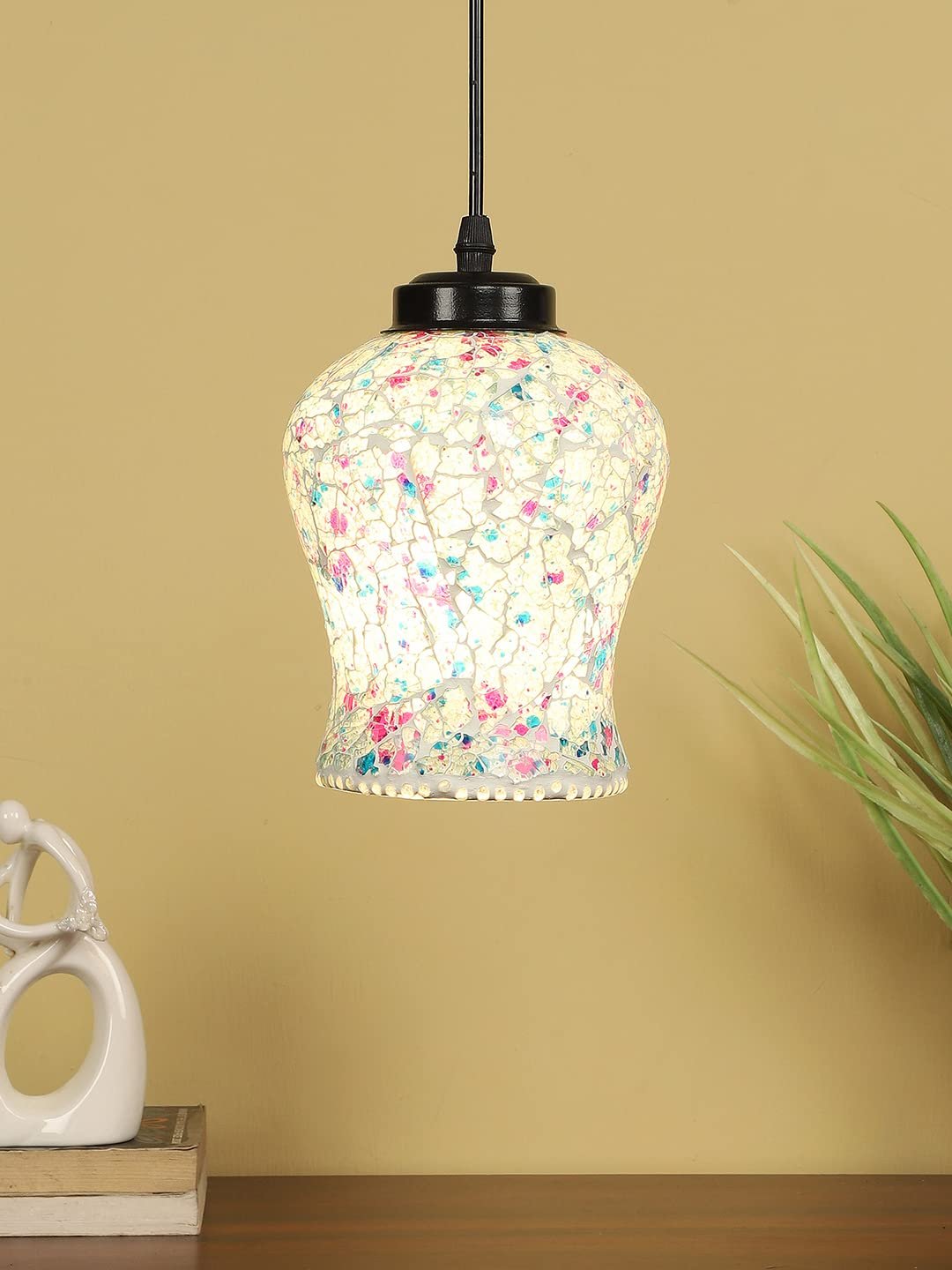 Multicolor Mosaic Glass Hanging Lamp (SH66)
