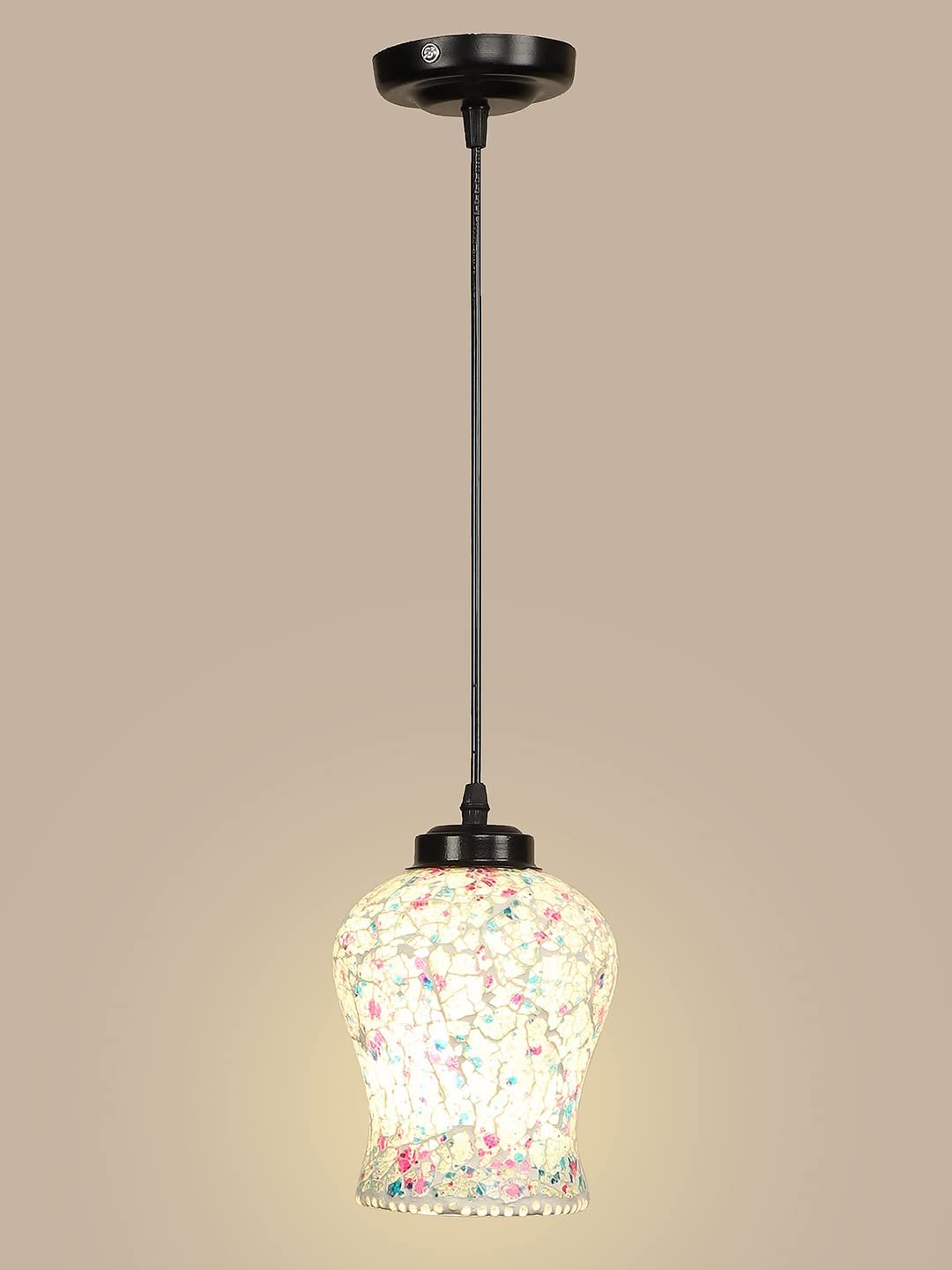 Multicolor Mosaic Glass Hanging Lamp (SH66)