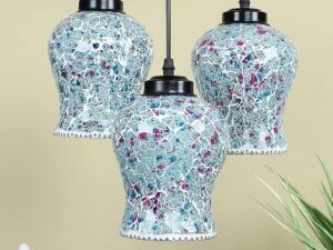 Multicolor Mosaic Glass Cluster Hanging Lamp (SH69)