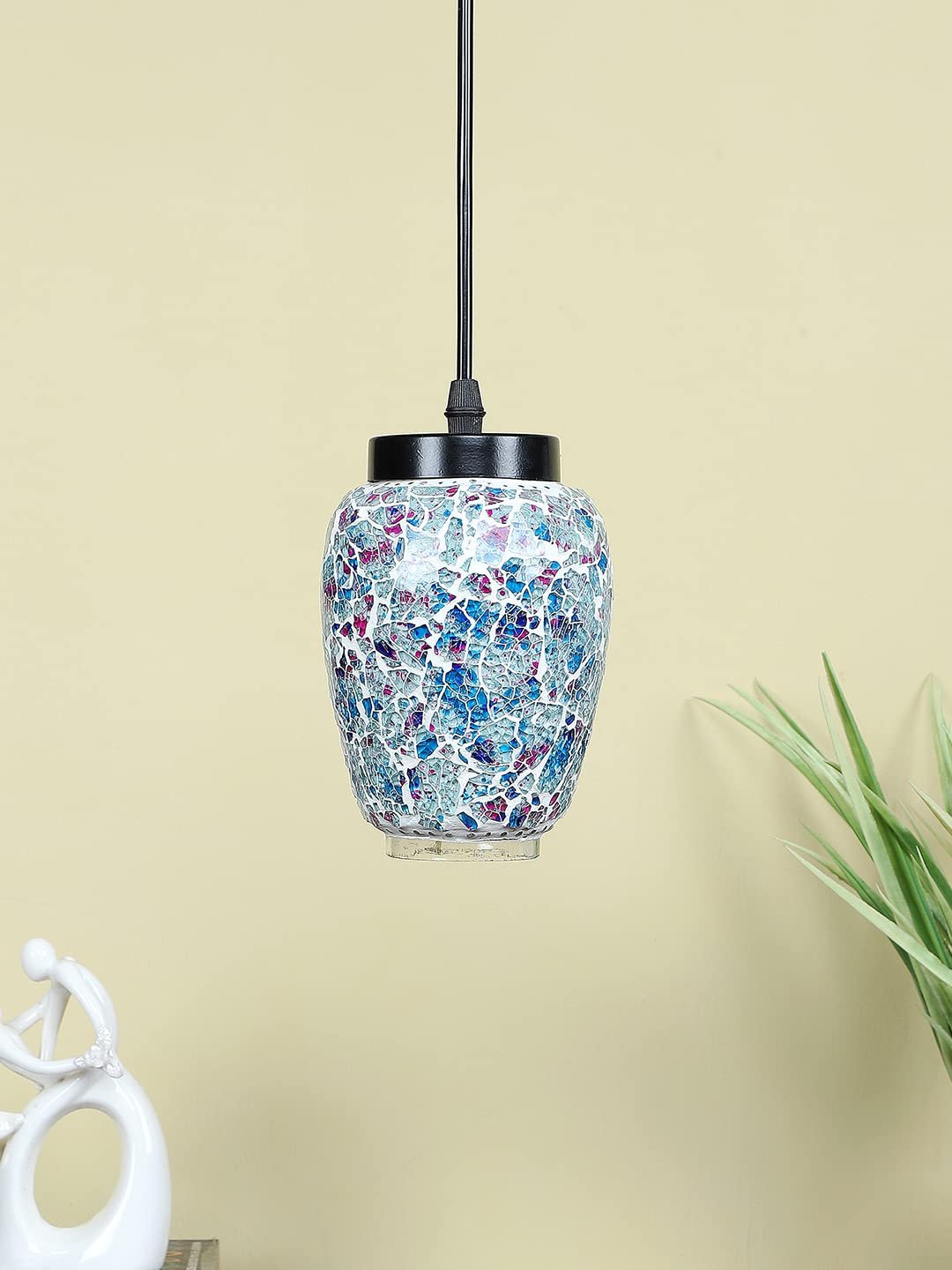 Multicolor Mosaic Glass Hanging Lamp (SH72)