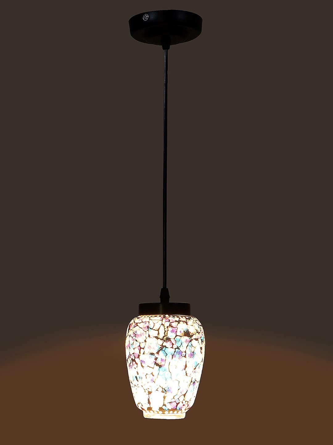 Multicolor Mosaic Glass Hanging Lamp (SH72)