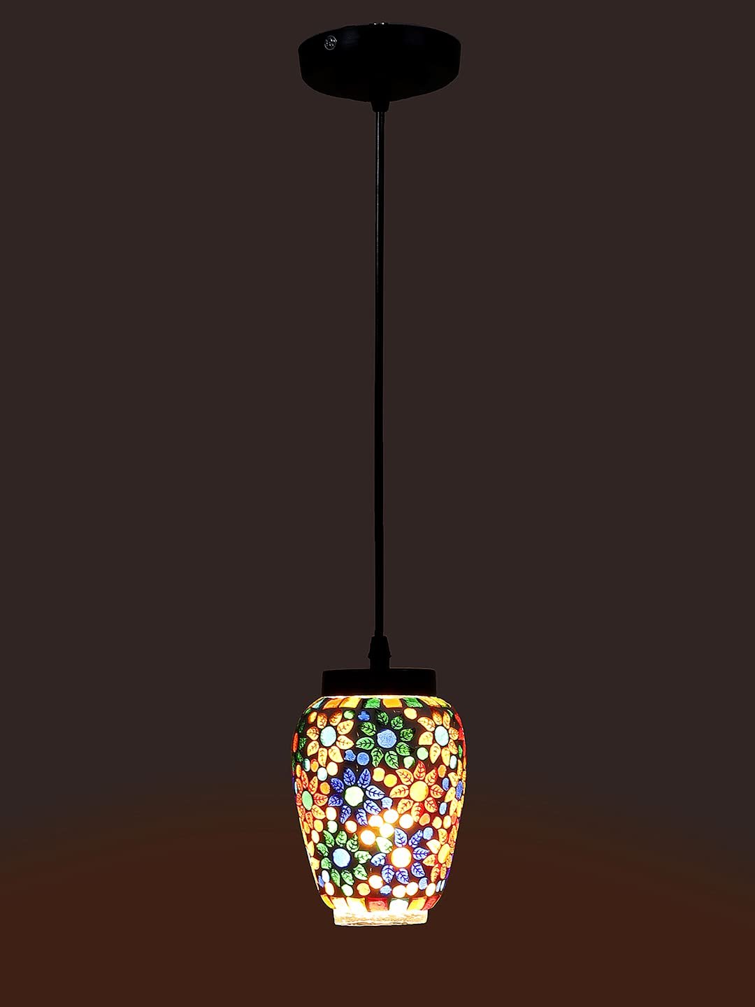 Multicolor Mosaic Glass Hanging Lamp (SH73)