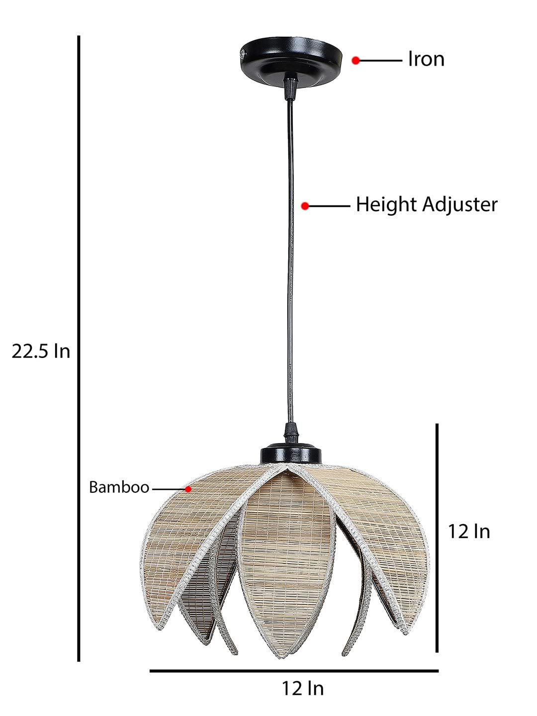 Bamboo Kamal Hanging Lamp (SH84)