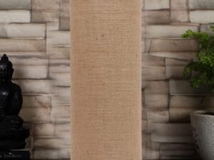 Beige Jute Table lamp with Steel Base