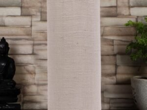 White Jute Table lamp with Steel Base -9
