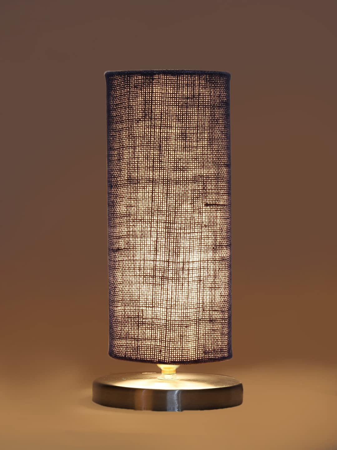 Blue Jute Table lamp with Steel Base