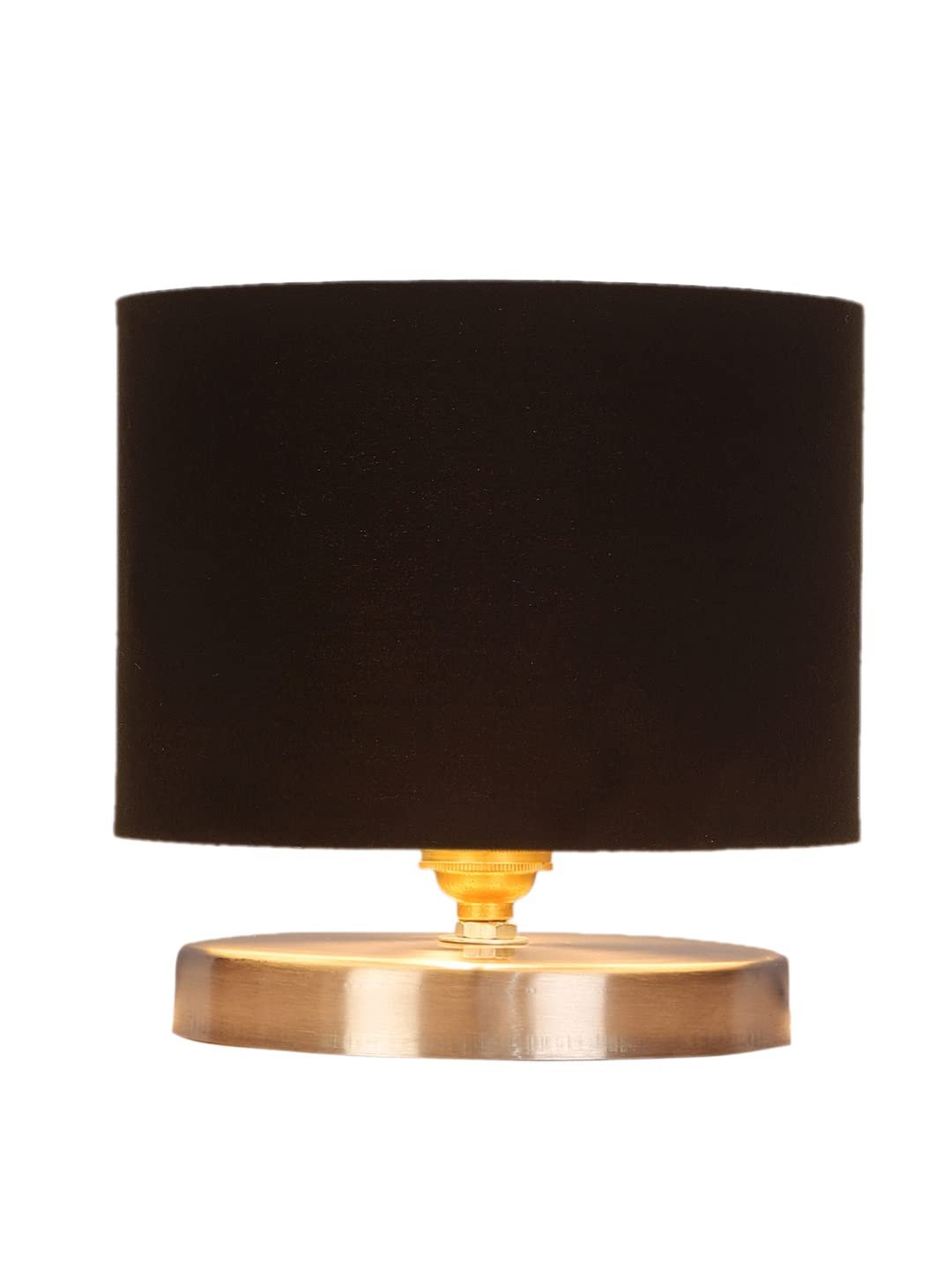 Black Cotton Table lamp with Steel Base -18