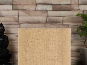 Beige Jute Table lamp with Steel Base -24