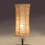 Damru Bamboo Table lamp with Steel Base -40
