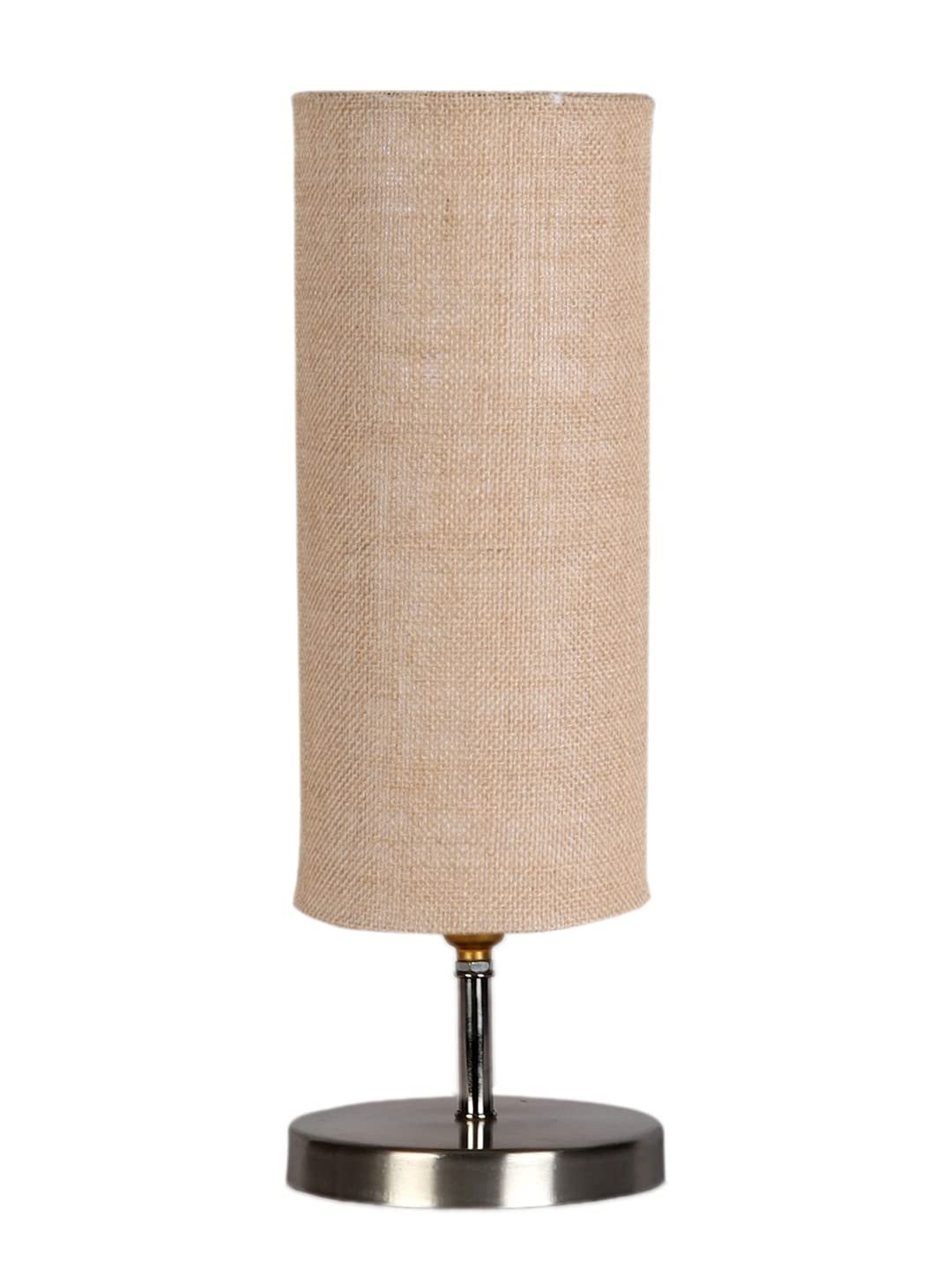 Beige Jute Table lamp with Steel Base -48