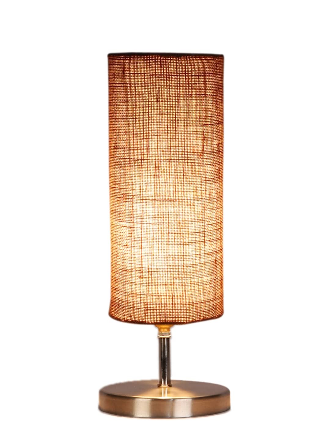 Beige Jute Table lamp with Steel Base -48