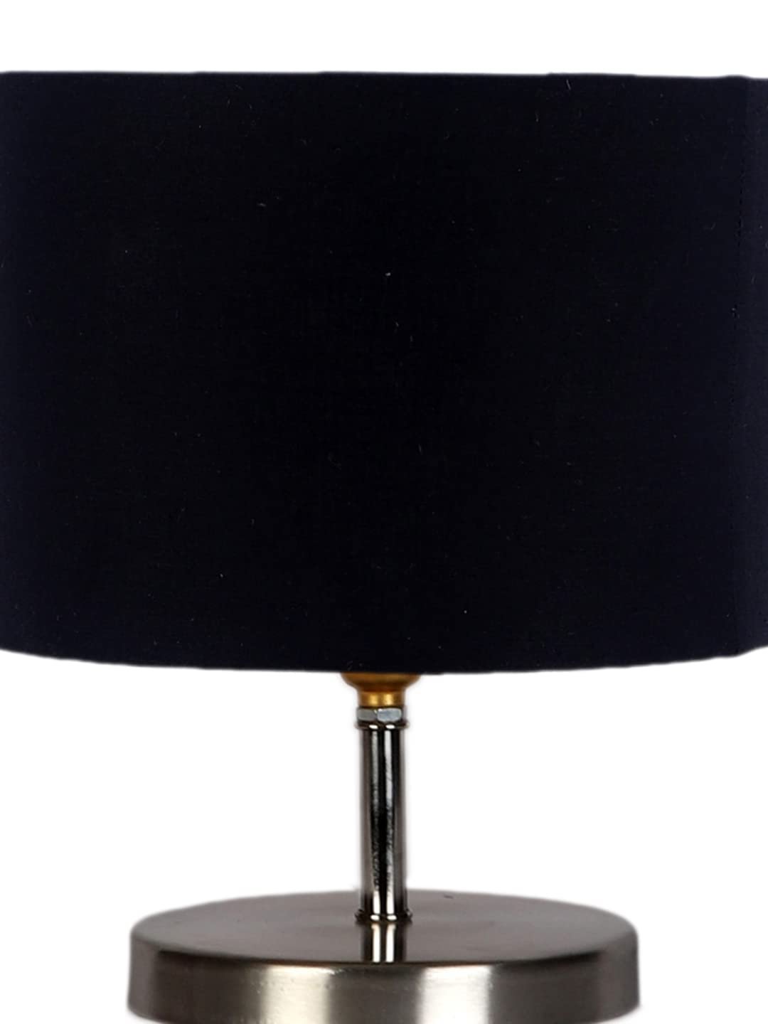 Black Cotton Table lamp with Steel Base -58