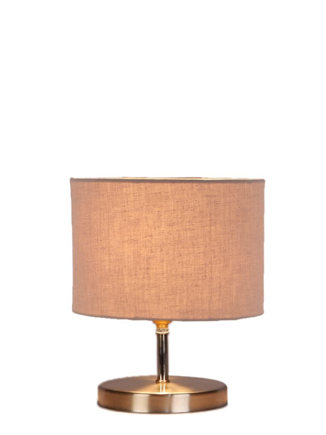 Grey Cotton Table lamp with Steel Base -62
