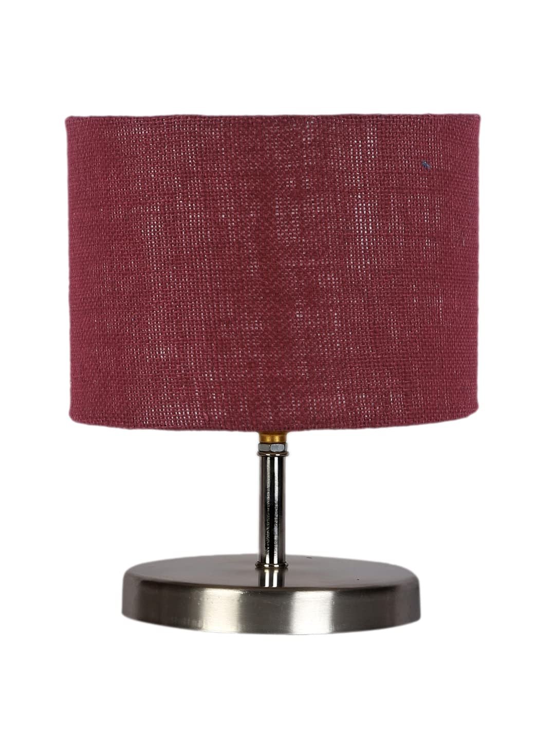 Maroon Jute Table lamp with Steel Base -67