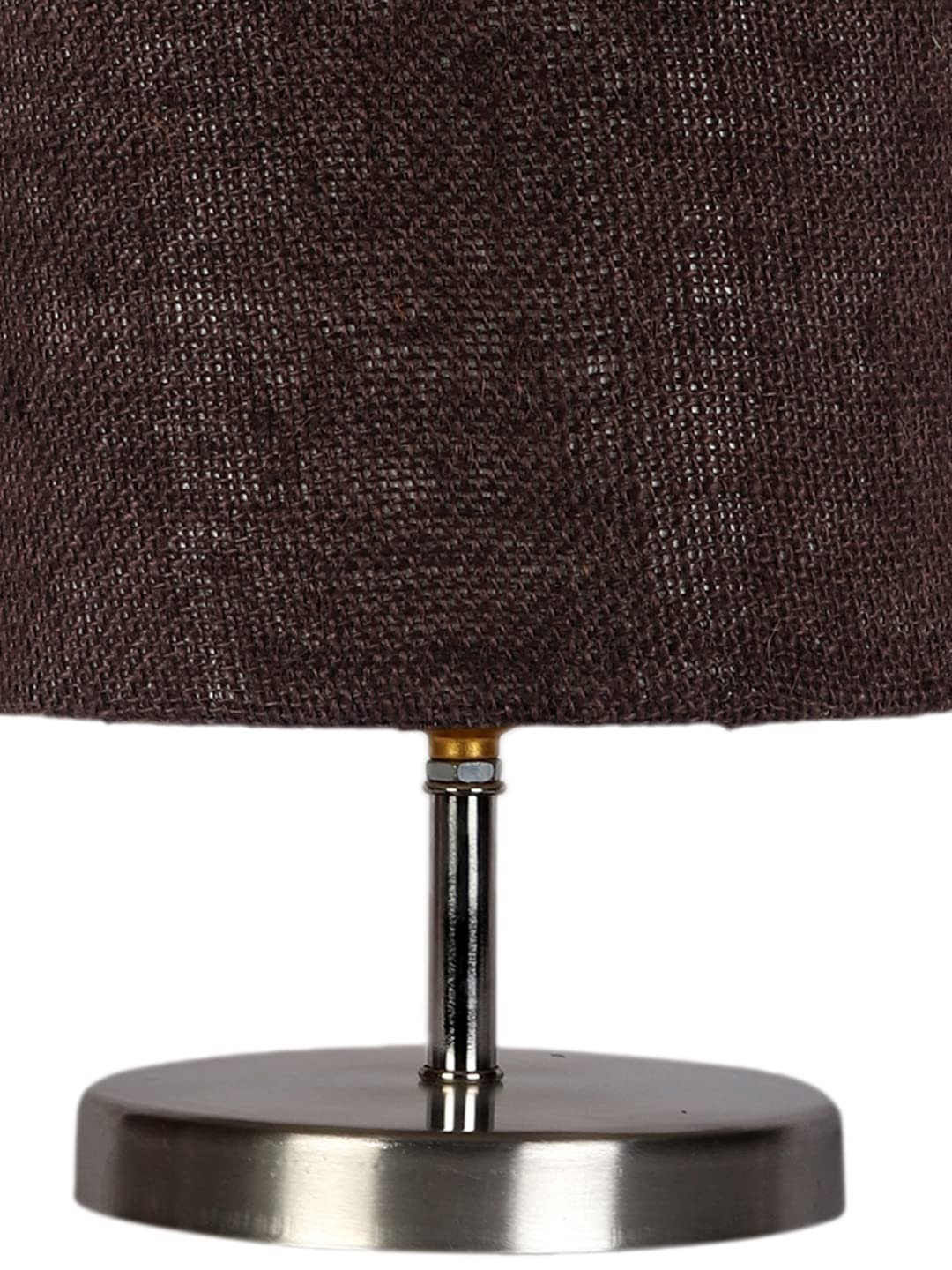 Brown Jute Table Lamp with Steel Base -73