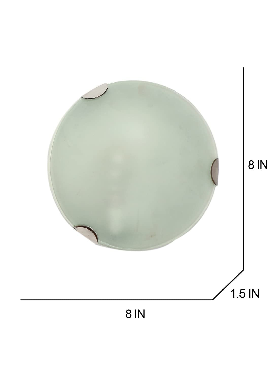Milky Glass Round Flush Mounted Wall Lamp (T04)