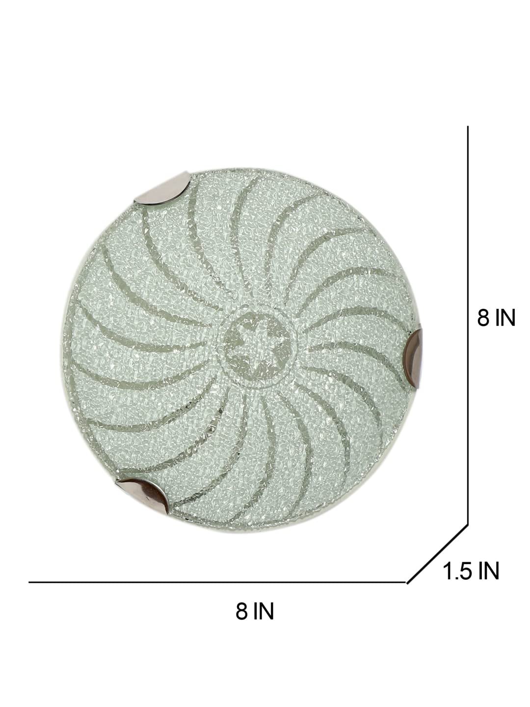 Glass Round Flush Mounted Wall Lamp (T08)
