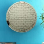 Glass Round Flush Mounted Wall Lamp (T09)