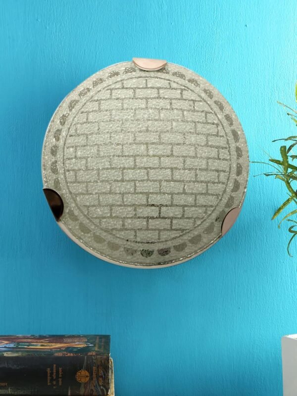Glass Round Flush Mounted Wall Lamp (T09)