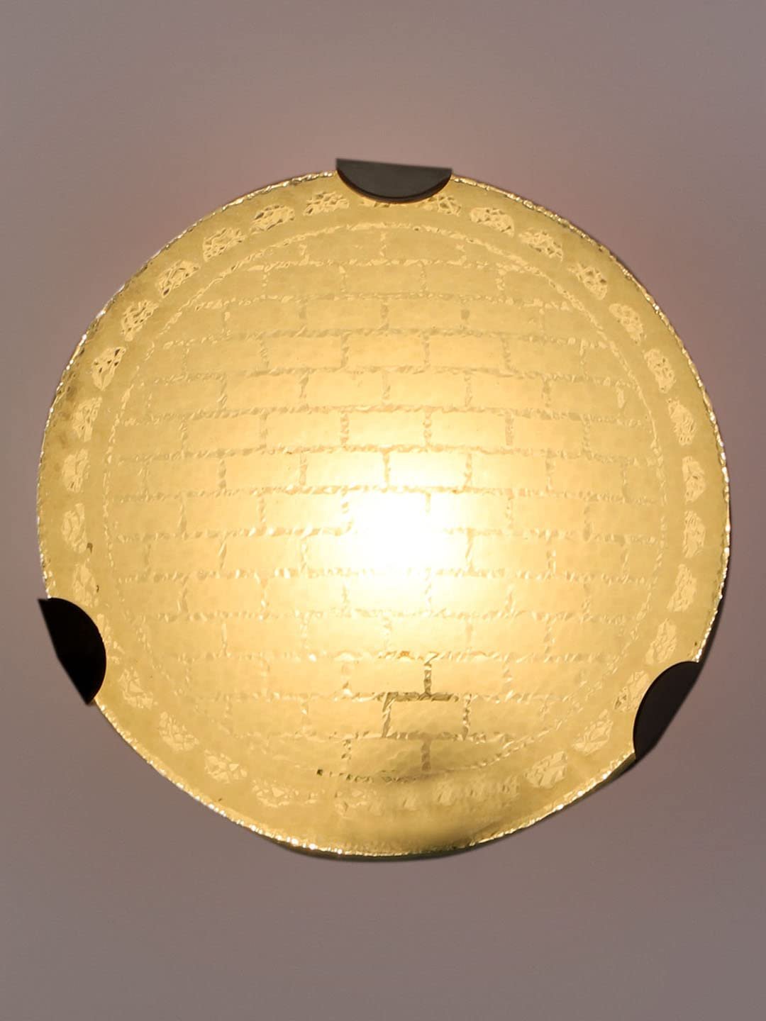 Glass Round Flush Mounted Wall Lamp (T09)