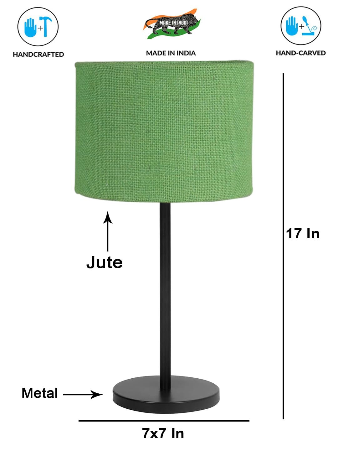 Black Night Table Lamp for Bedroom | Elegant Bedside Lamp with Warm LED Light & Stylish Design - Model VD39