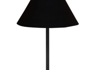 Black Night Table Lamp for Bedroom | Elegant Bedside Lamp with Warm LED Light & Stylish Design - Model VD24