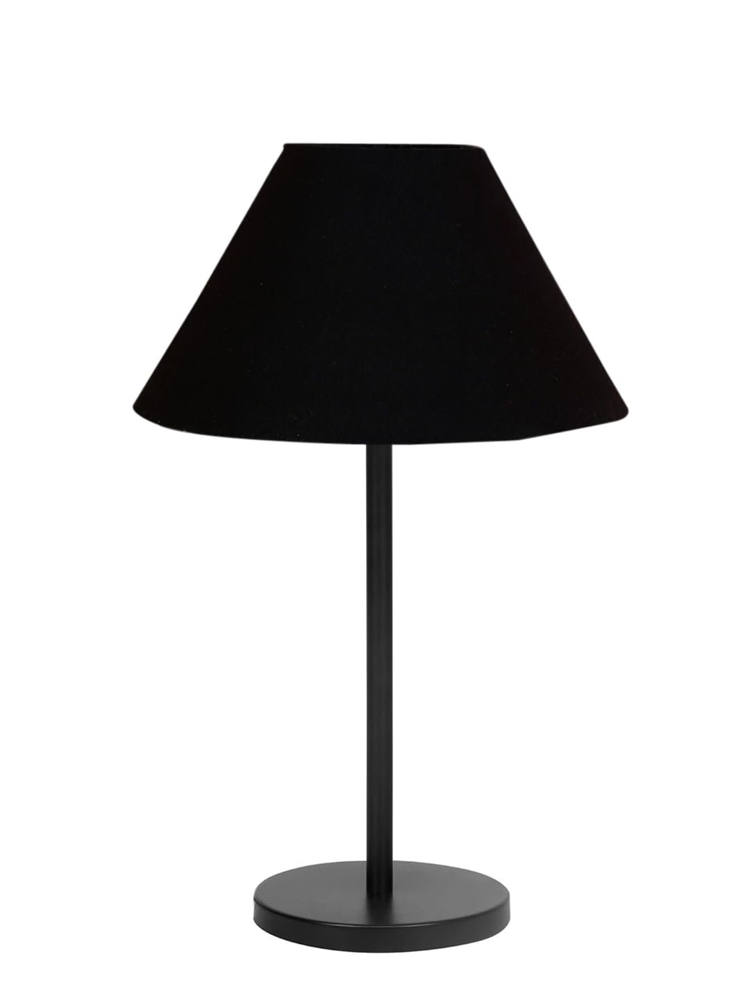 Black Night Table Lamp for Bedroom | Elegant Bedside Lamp with Warm LED Light & Stylish Design - Model VD24