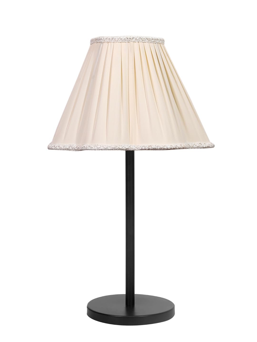 Black Night Table Lamp for Bedroom | Elegant Bedside Lamp with Warm LED Light & Stylish Design - Model VD38