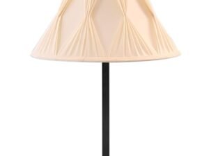 Black Night Table Lamp for Bedroom | Elegant Bedside Lamp with Warm LED Light & Stylish Design - Model VD43
