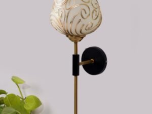 Multicolor Wall Lamp | Elegant Mosaic Glass & Wood Design | Stylish Ambient Light for Home, Office, Living Room, Bedroom, Hallway | Modern Decorative Wall Sconce - Model VX108